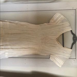 Cream intricate detail dress